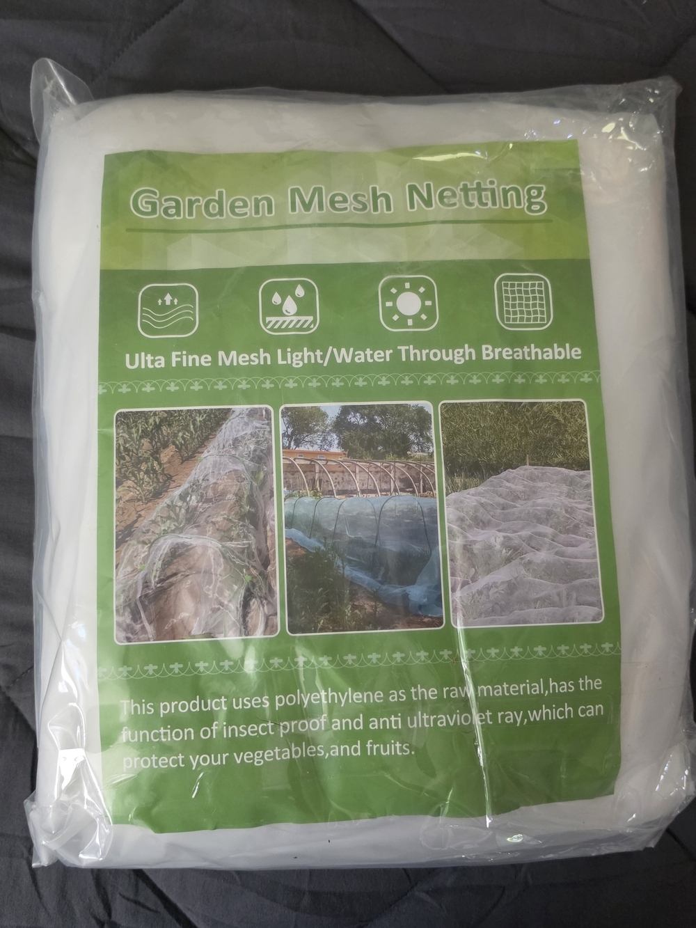 Garden Mesh Netting - White Lightweight Plant Proteciton